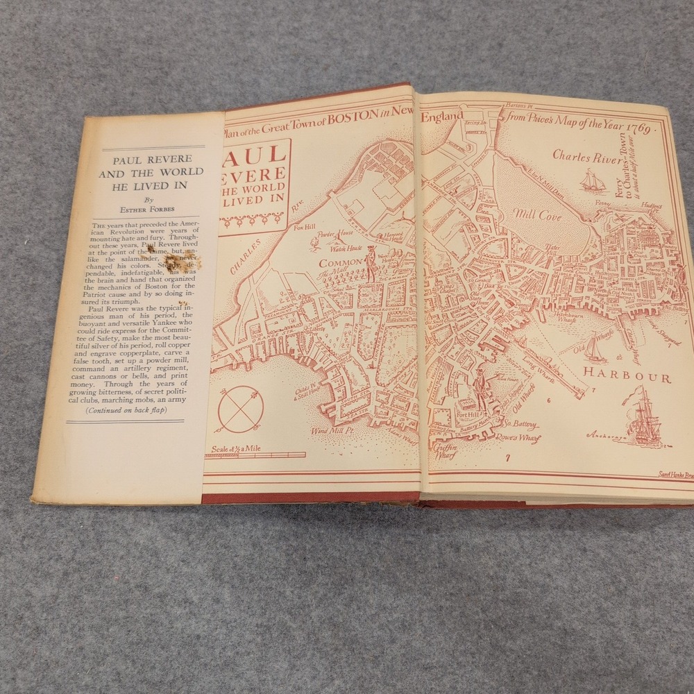 Paul Revere and the World He Lived In by Esther Forbes 1942 Hardcover DJ VG - Picture 2 of 6